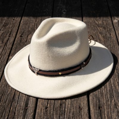 Hüte - Gårda Santaquin Crushable Wool felt Western hat (weiß)