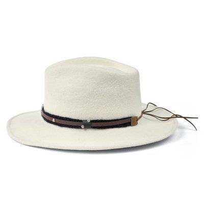Hüte - Gårda Santaquin Crushable Wool felt Western hat (weiß)
