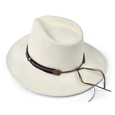 Hüte - Gårda Santaquin Crushable Wool felt Western hat (weiß)
