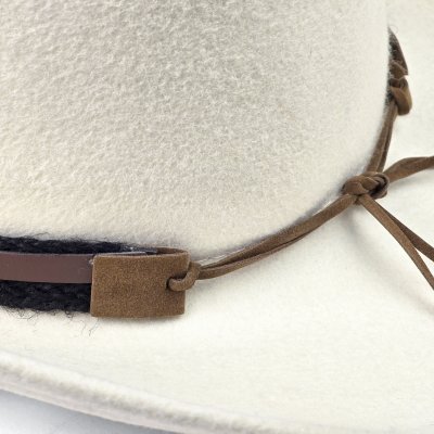 Hüte - Gårda Santaquin Crushable Wool felt Western hat (weiß)