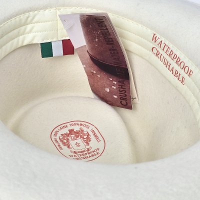 Hüte - Gårda Santaquin Crushable Wool felt Western hat (weiß)