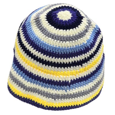 Hüte - Gårda Solero Knitted Bucket Hat (blau/mehrfarbig)