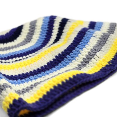 Hüte - Gårda Solero Knitted Bucket Hat (blau/mehrfarbig)