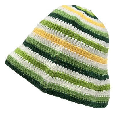 Hüte - Gårda Solero Knitted Bucket Hat (grün/mehrfarbig)