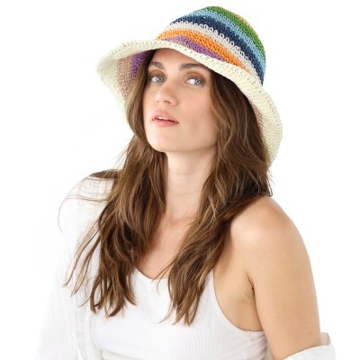Strohhut - Gårda Sorrento Bucket hat (helles multi)