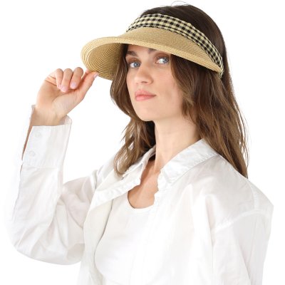 Sonnenvisier - Gårda Split Visor (natur/schwarz/beige)