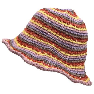 Hüte - Gårda Tecina Knitted Bucket Hat (rosa/mehrfarbig)