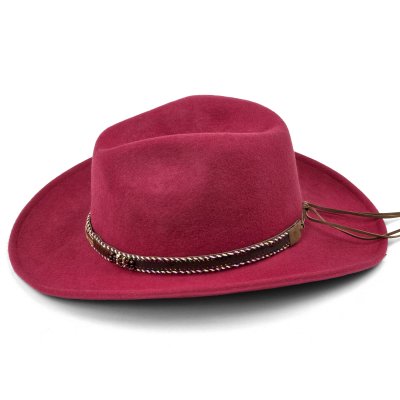 Hüte - Gårda Toquerville Crushable Wool felt Western hat (rot)