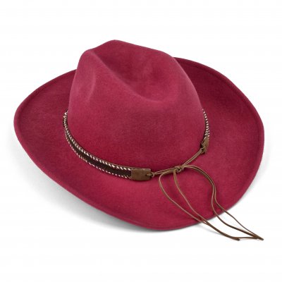 Hüte - Gårda Toquerville Crushable Wool felt Western hat (rot)