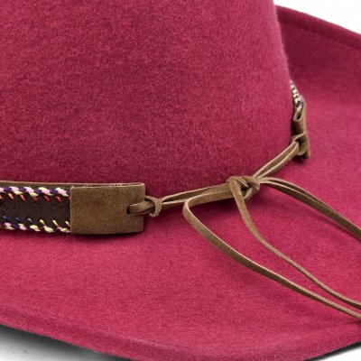 Hüte - Gårda Toquerville Crushable Wool felt Western hat (rot)