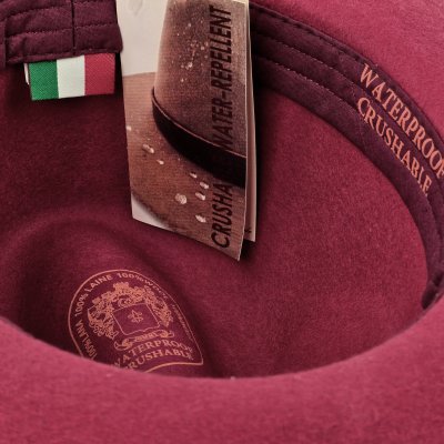 Hüte - Gårda Toquerville Crushable Wool felt Western hat (rot)