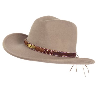 Hüte - Gårda Toquerville Crushable Wool felt Western hat (beige)
