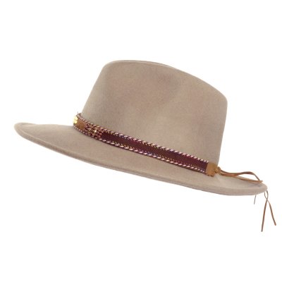 Hüte - Gårda Toquerville Crushable Wool felt Western hat (beige)
