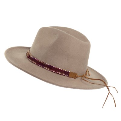 Hüte - Gårda Toquerville Crushable Wool felt Western hat (beige)
