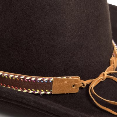 Hüte - Gårda Toquerville Crushable Wool felt Western hat (braun)