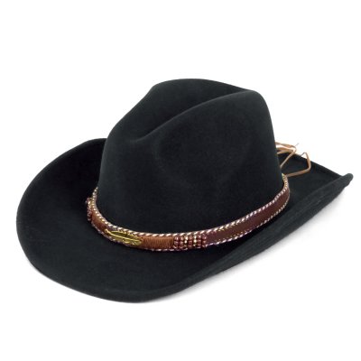 Hüte - Gårda Toquerville Crushable Wool felt Western hat (schwarz)