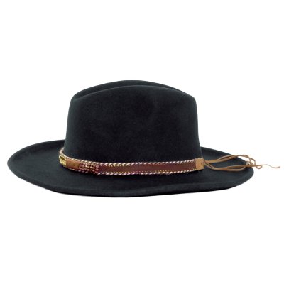 Hüte - Gårda Toquerville Crushable Wool felt Western hat (schwarz)