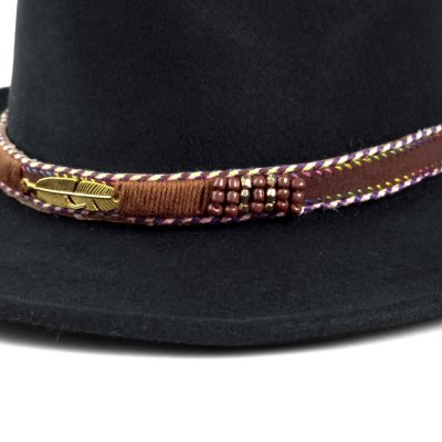 Hüte - Gårda Toquerville Crushable Wool felt Western hat (schwarz)