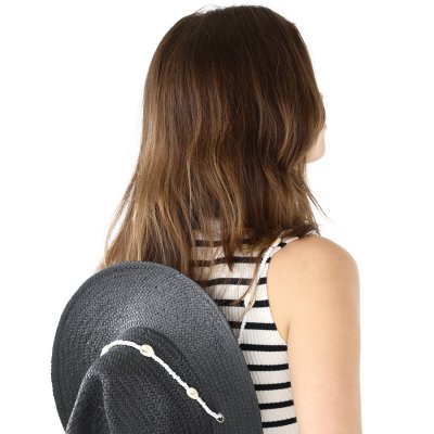 Strohhut - Gårda Valencia Fedora (schwarz)