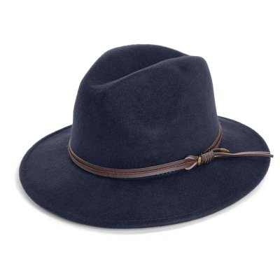 Hüte - Gårda Vicenza Crushable Wool felt Fedora (blau)