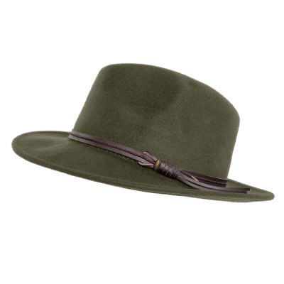 Hüte - Gårda Vicenza Crushable Wool felt Fedora (grün)