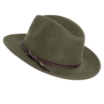 Hüte - Gårda Vicenza Crushable Wool felt Fedora (grün)