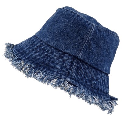 Hüte - Gårda Vintage Denim bucket hat (dunkelblau)
