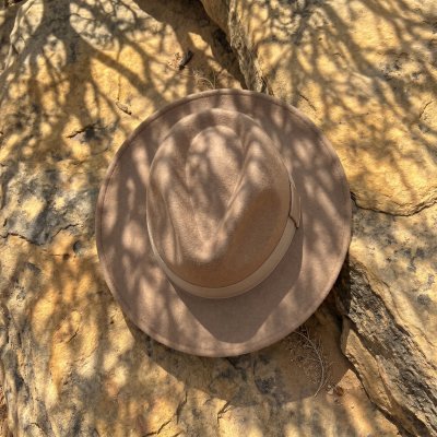 Hüte - Gårda Volterra Fedora Wool Hat (beige)