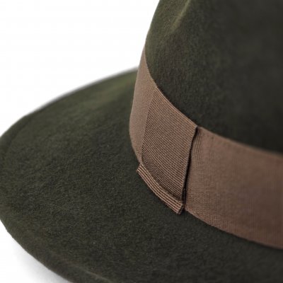 Hüte - Gårda Volterra Fedora Wool Hat (militärgrün/beige)