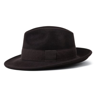 Hüte - Gårda Volterra Fedora Wool Hat (dunkelbraun)