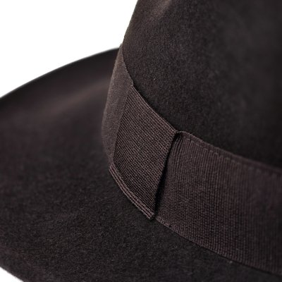 Hüte - Gårda Volterra Fedora Wool Hat (dunkelbraun)