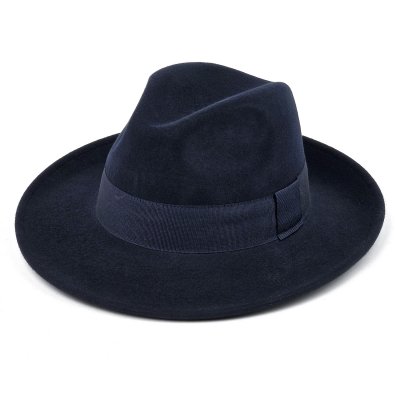 Hüte - Gårda Volterra Fedora Wool Hat (marineblau)