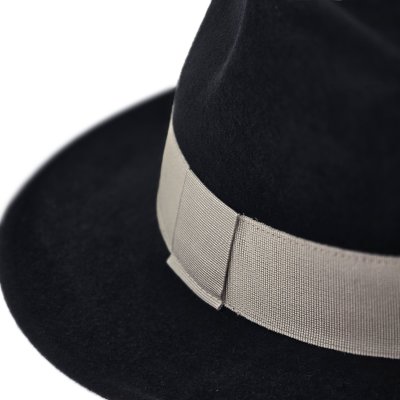 Hüte - Gårda Volterra Fedora Wool Hat (schwarz/creme)