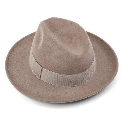 Hüte - Gårda Volterra Fedora Wool Hat (taupe)