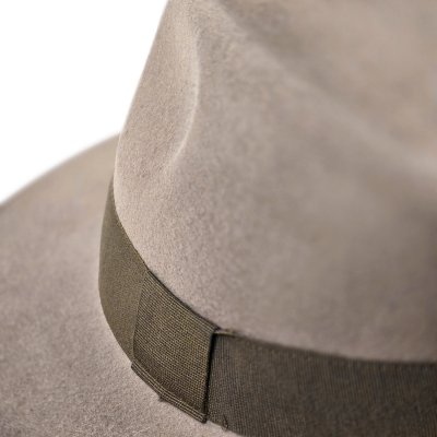 Hüte - Gårda Volterra Fedora Wool Hat (taupe/militärgrün)