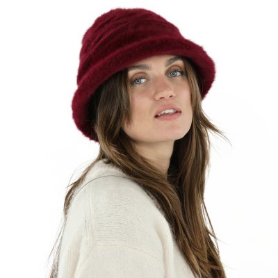 Hüte - Gårda Atri Angora Cloche (bordeaux)
