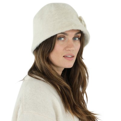 Hüte - Gårda Le Vigan Angora Bucket Hat (weiß)