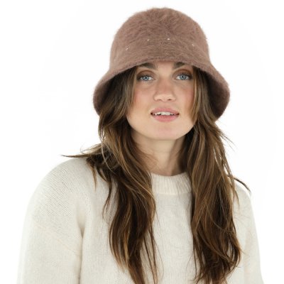 Hüte - Gårda Liskeard Angora Bucket Hat (braun)