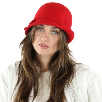 Hüte - Gårda Ofena Wool Cloche (rot)