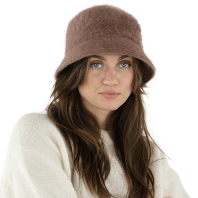 Hüte - Gårda Orvieto Angora Bucket Hat (braun)