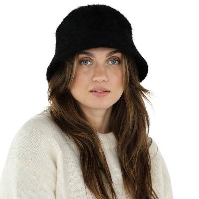 Hüte - Gårda Orvieto Angora Bucket Hat (schwarz)