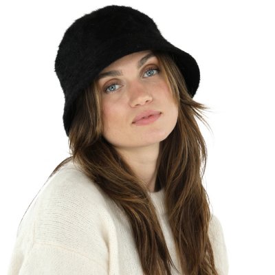 Hüte - Gårda Orvieto Angora Bucket Hat (schwarz)