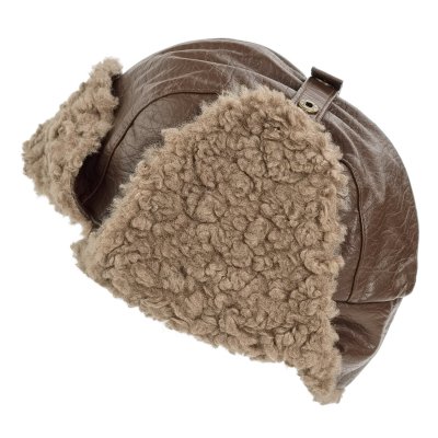 Fliegermützen - Gårda Linsell PU Trapper (braun)