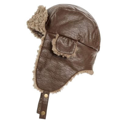 Fliegermützen - Gårda Linsell PU Trapper (braun)