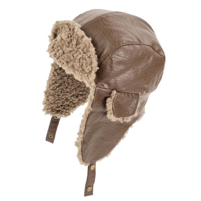 Fliegermützen - Gårda Linsell PU Trapper (braun)