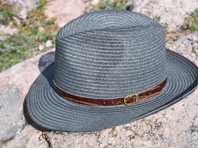 Hüte - Gårda Agrigento Fedora (blau)