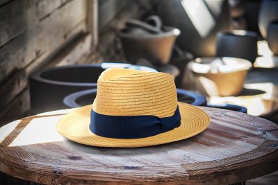 Hüte - Gårda Bellagio Fedora (dunkel natur)