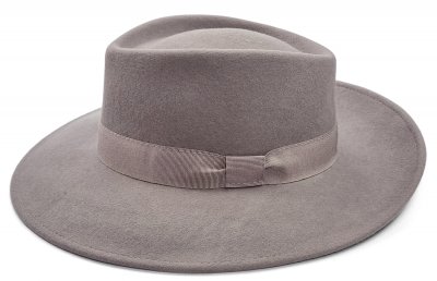 Hüte - Gårda Napoli Fedora Wool Hat (grau)