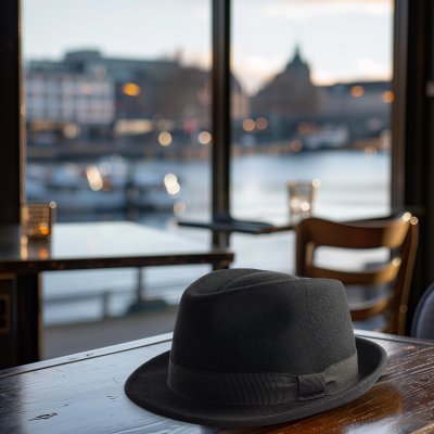 Hüte - Gårda Padua Trilby Wool Hat (schwarz)