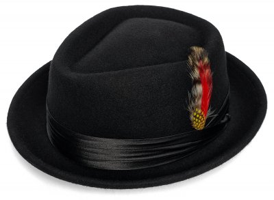 Hüte - Gårda Perth Pork Pie (schwarz)